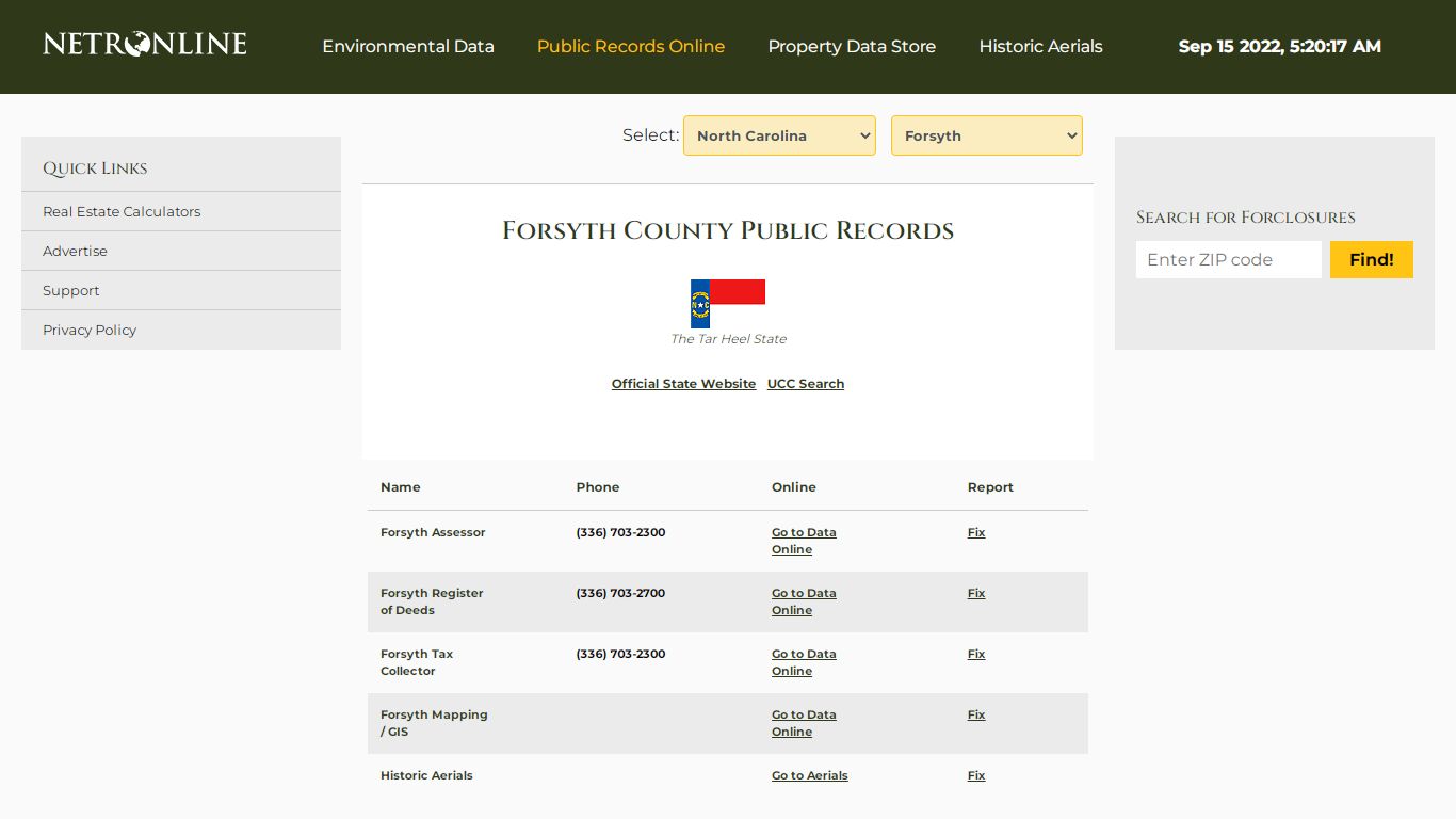 Forsyth County Public Records - NETROnline.com